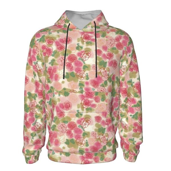 

men's hoodies & sweatshirts flower seasons female printed girls sweatshirt hoodie long sleeve fashion casual boys hooded, Black