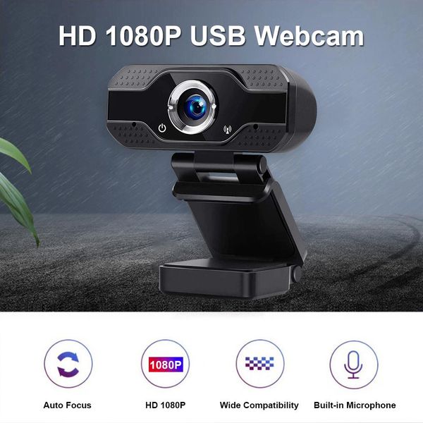 Videocamera Web per PC con webcam FULL HD 1080P con microfono Webcam USB per chiamare videoconferenze in diretta