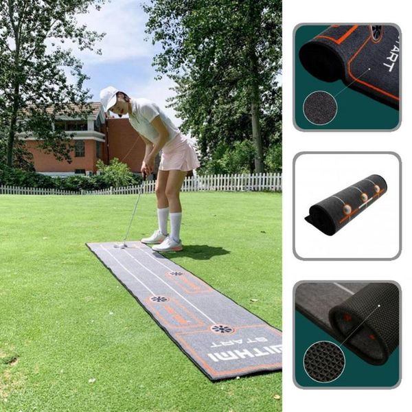 

golf training aids eco-friendly functional putting practice mat green simulated wear-resistant sporting goods