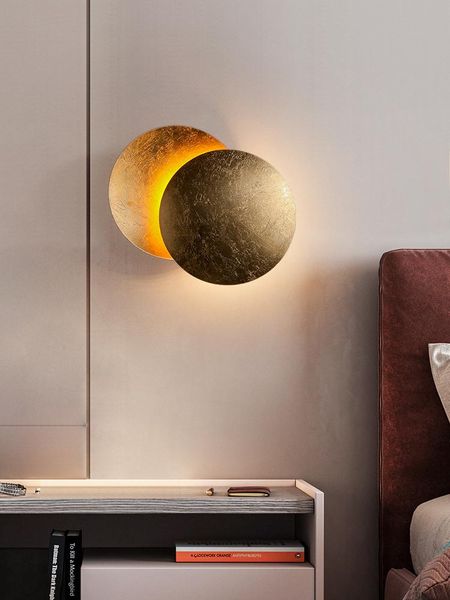 

modern gilt creative light luxury living room aisle bedroom bedside wall lamp lamps