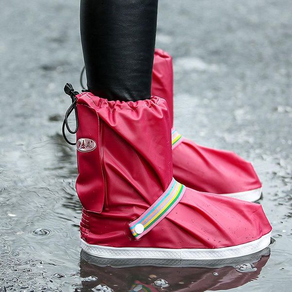 

waterproof reusable rain shoes with thick pad boot cover disposable covers