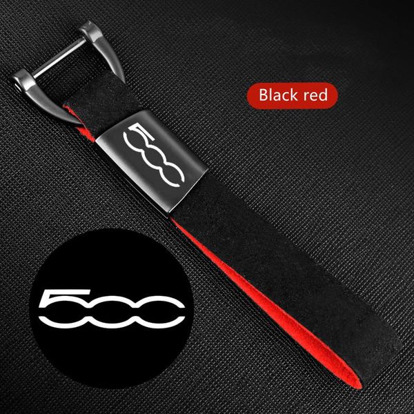 

keychains suede fur key chain with car logo is suitable for fiat 500 keychain accessories, Silver