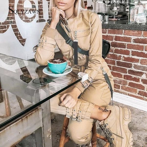 

two piece dress korean 2 cargo pants outfit gothic crop jacket + casual trousers suit fall winter overcoat and khaki black set, White