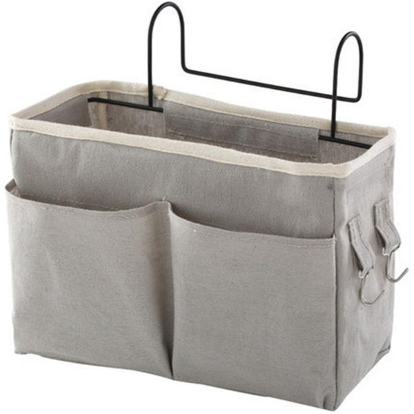 

storage boxes & bins bed organizer hanging bunk caddy with metal hooks for dormitory bedside