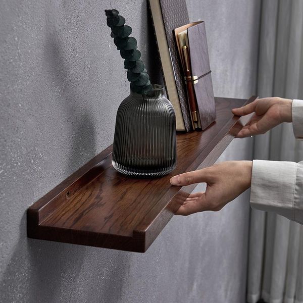 

hooks & rails wood floating shelves,punch-solid display storage shelves, picture ledge shelves for living room bedroom kitchen office