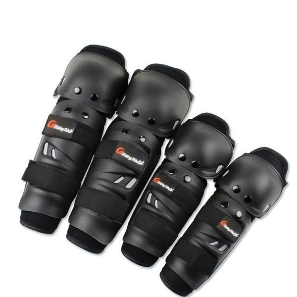 

elbow & knee pads motorcycle protector joelheira rodilleras motocross guard ski mtb protective gear, Black;gray