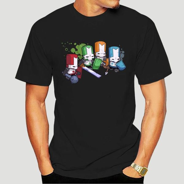 

men's t-shirts castle t-shirt crashers-men's t-shirt-black 1211k, White;black