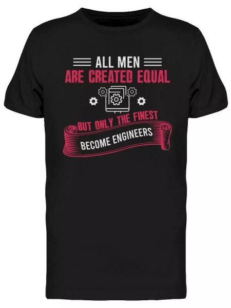 

all men are created equal design tee men's -image by shutterstock, White;black