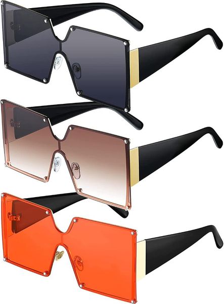 

outdoor eyewear oversized shield sunglasses vintage flat chic big square for women
