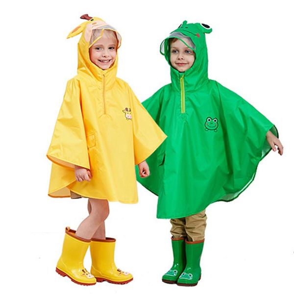 

jackets children poncho raincoat kids boys cloak type rainwear rain coat waterproof baby animal raincoats student girls, Blue;gray