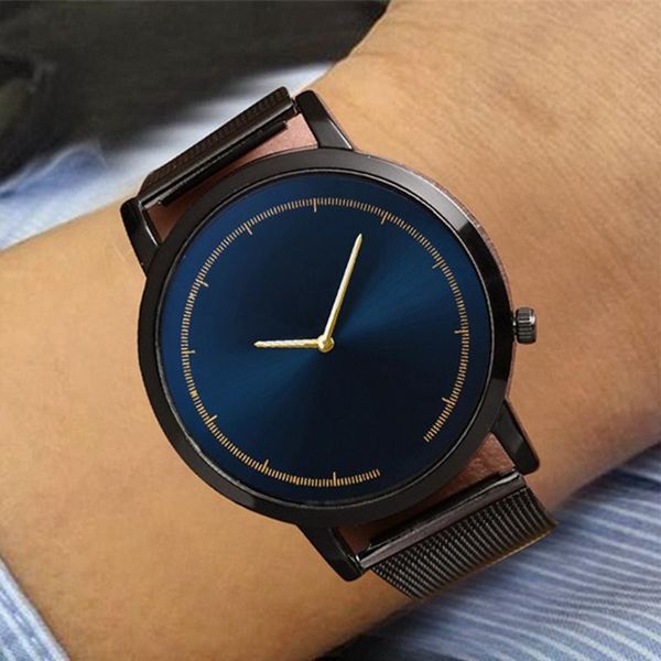 

wristwatches 2021 relogio masculino men mesh belt ultra-thin minimalist watch mens sport watches brand relogios reloj hombre montre homm, Slivery;brown