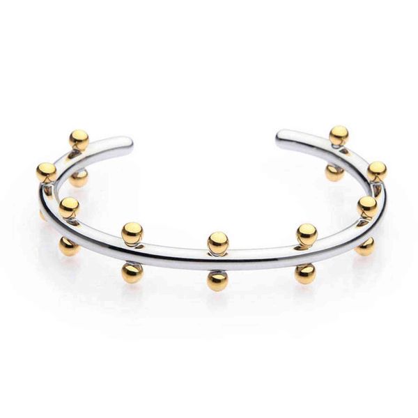 

varole noeud armband gold color bracelet manchette bangles metal beads cuff bracelets & bangle for women jewelry pulseiras, Black