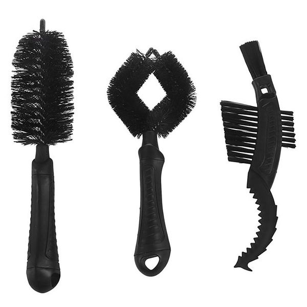 

bicycle chain washer cleaner mtb mountain road bike tire brush 3 in 1 cleaning set cycle wash brushes braid line