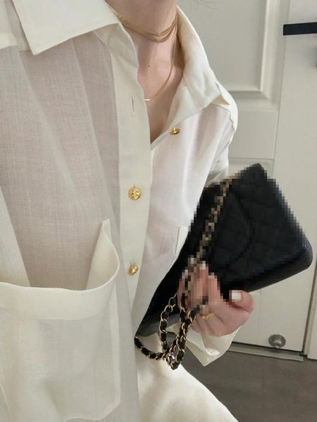 

women's blouses & shirts verlena dropped shoulder long sleeve femme sheer see-through unique button white shirt korean fashion loose su