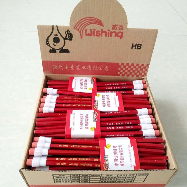 

pencil red with rubber waist seal 10 student pencils, Black;red