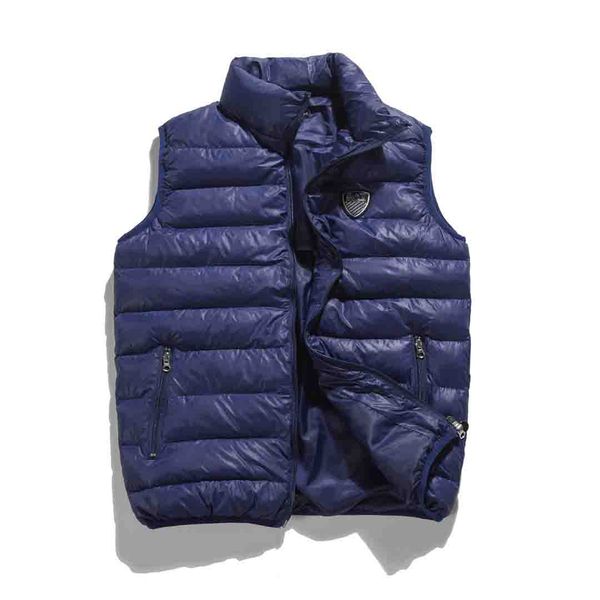 

2021 winter down jacket vests men women casual waistcoat hoodies padded coats m-3xl, Black;white