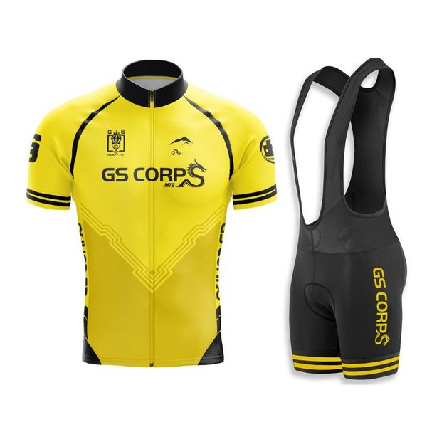 

scotte men's cycling jersey bib set suit summer breathable short sleeves mountain bike road bicycle shirt padded pants racing sets, Black;blue