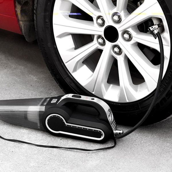 

car washer 4 in 1 dust collect multifunctional portable tire inflate digital display handheld interior pump pressure led vacuum cleaner