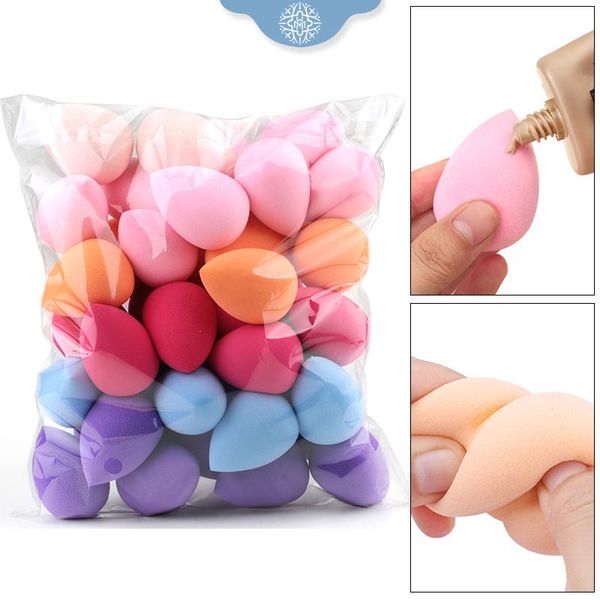 

sponges, applicators & cotton 20/50pcs medium makeup sponge soft concealer smooth cosmetic powder puff water drop shape mixed make up blende