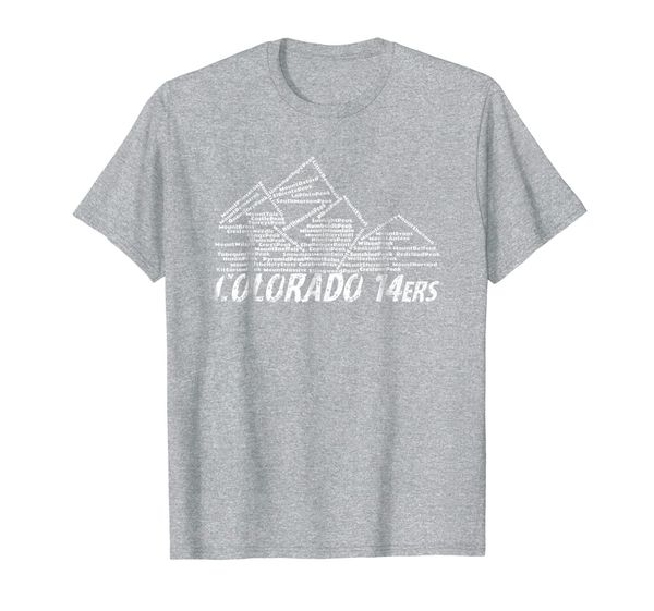 

colorado 14ers tshirt - fourteeners and high peaks tee, White;black