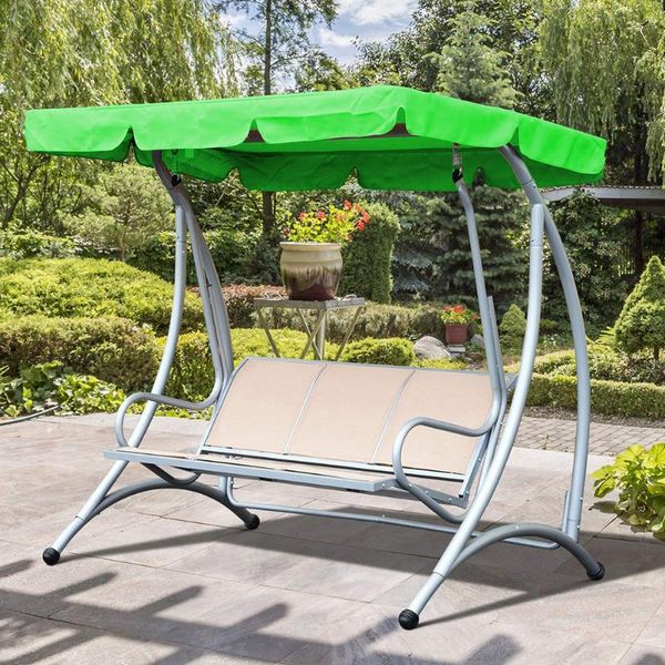 

chair covers garden swing cover shade sail dust waterproof outdoor courtyard hammock tent (green)