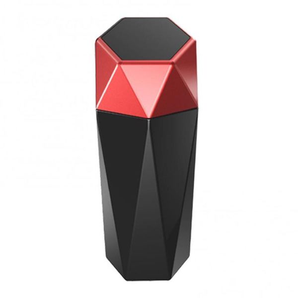 

other interior accessories abs car auto mini cup holder trash can rhombus storage box garbage bin with lid