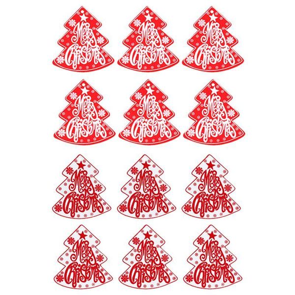 

christmas decorations 12 pcs wood xmas hanging decor tree pendant ornament