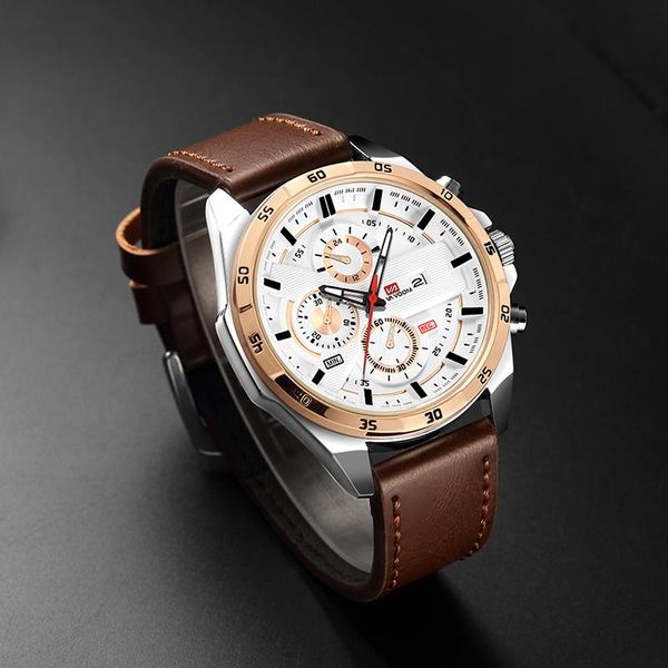 

wristwatches va voom fashion sport quartz big dial wristwatch waterproof watches reloj hombre watch relogio masculino men date clock, Slivery;brown