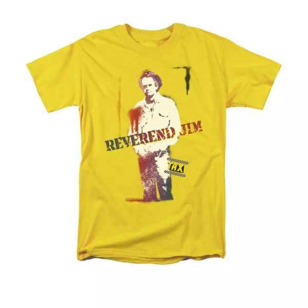 

taxi reverend jim tv show t-shirt sizes s-3x new, White;black