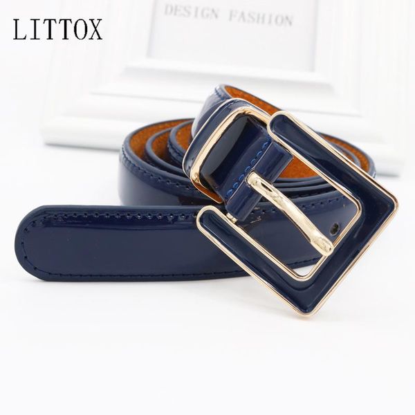 

belts lovely style automatic buckle belt women cow genuine leather solid casual strap waist 2.2cm pin cowhide, Black;brown