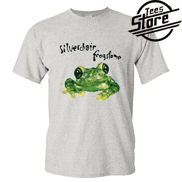 

new silverchair frogstomp logo men's grey t-shirt size s-3xl, White;black