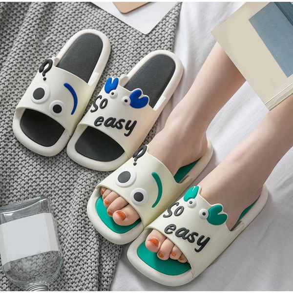 

women's slippers woman summer shoes flat women cute girls cartoon sofe ladise non slip outside casual comfort 2021 plus size, Black