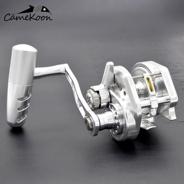 

all metal slow jigging reel 35kg drag power 13+2bearings line out click alarm saltwater boat trolling fishing baitcasting reels