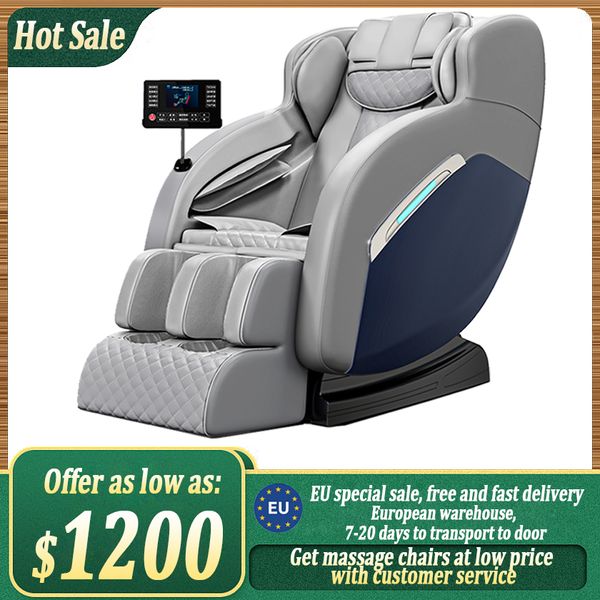 

luxury full-body multi-function foot cover zero-gravity massage chair wormwood compress+large lcd touch screen+bluetootha8