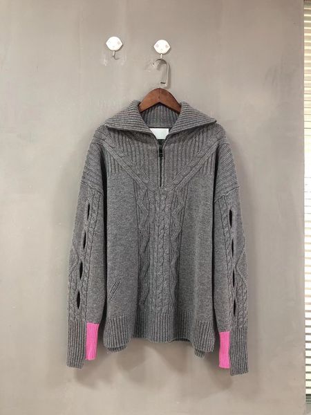

women's sweaters female cashmere sweater autumn collar released casual shredded colors open sleeve long zipper 1unn, White;black