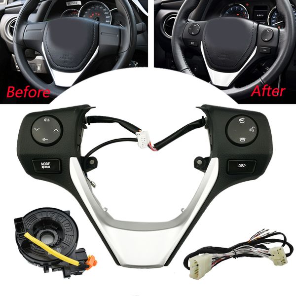 2014-2015 84250-02560 para TOYOTA COROLLA RAV4 Botão Interruptor Bluetooth Telefone Verificação de Volamento de Áudio Controle Frame