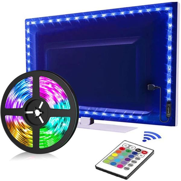 

strips led strip rgb 2835 verlichting bluetooth controle usb 5v flexibele lamp tape diode festival fita slaapkamer tira luce