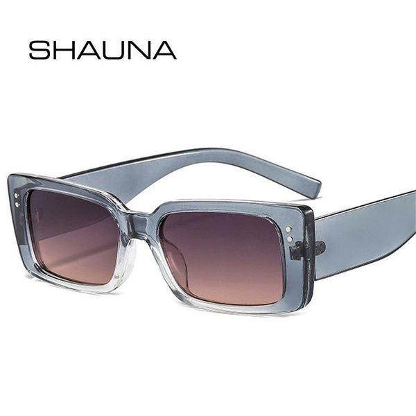 

sunglasses shauna retro rectangle colorful gradient women fashion nails eyewear shades uv400 men square blue green sun glasses, White;black
