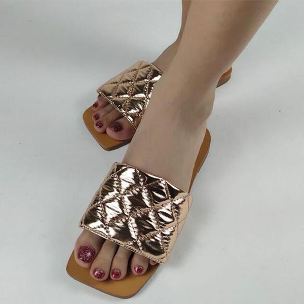 

fashion woven women slippers comfort flat ladies beach outdoor shoes pu leather black white woman slides for summer big size