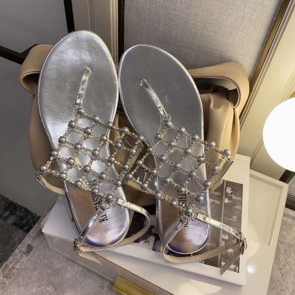 

web celebrity sandals female ins fashionable tide to wear the summer students joker flat roman women shoes, Black