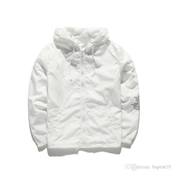 

men's jacket coat european american tide brand waterproof windproof spring, summer and autumn season white black red, Black;brown
