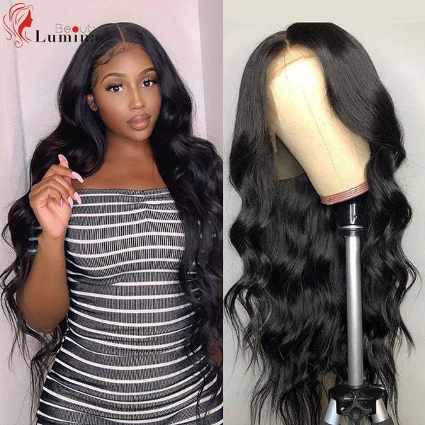 

body wave hd lace frontal wigs for women peruvian human hair 180% density 13x4/13x6/360 front1, Black;brown