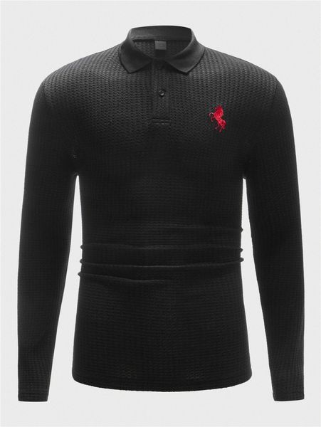 

men horse embroidery polo shirt r3cw#, White;black