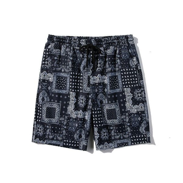 

men's shorts spring and summer casual straight sportswear pants printed thin beach men women streetwear 0449, White;black