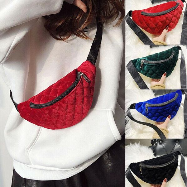 

fashion women waist bag solid color leather fanny pack casual belt travel hip bum small purse chest pouch bags
