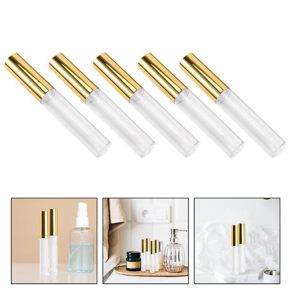 

storage bottles & jars 5pcs refillable lip gloss tubes empty diy glazes (assorted color)