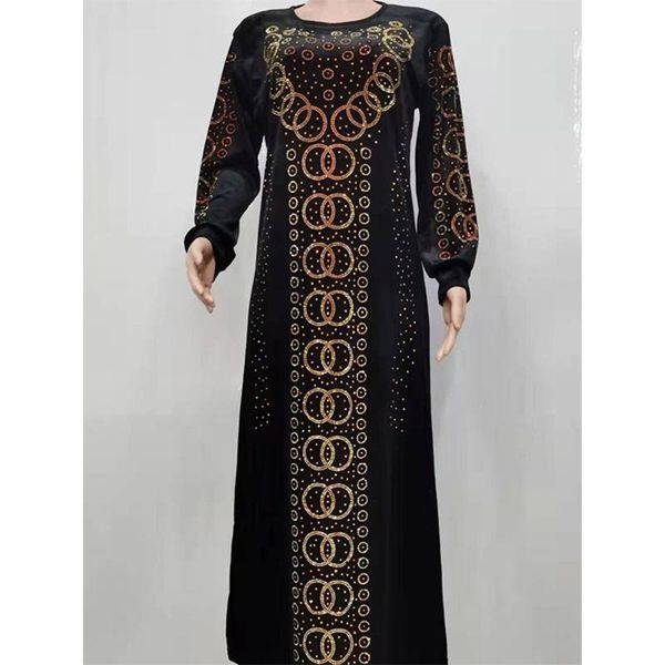 

ethnic clothing muslim euramerican africa beautiful women's noble temperament dress fashionable diamond robe, Red