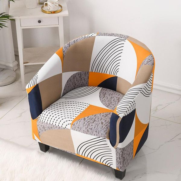 

chair covers elastic stertch bathtub armchair sofa cover geometric seat slipcover washable furniture el home