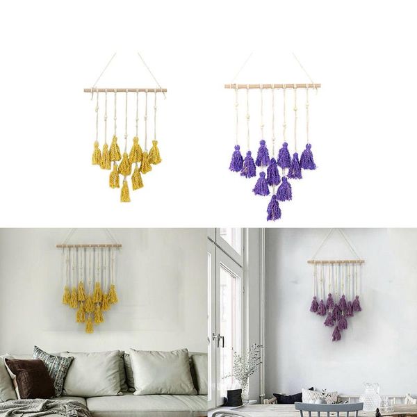 

tapestries wall hanging macrame tapestry bohemian style art decor handmade boho chic handcrafte living room bedroom decoration