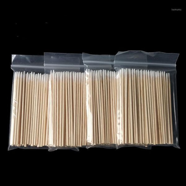 

200/500pcs wood cotton swab eyelash extension tools ear care sticks cosmetic buds tip1
